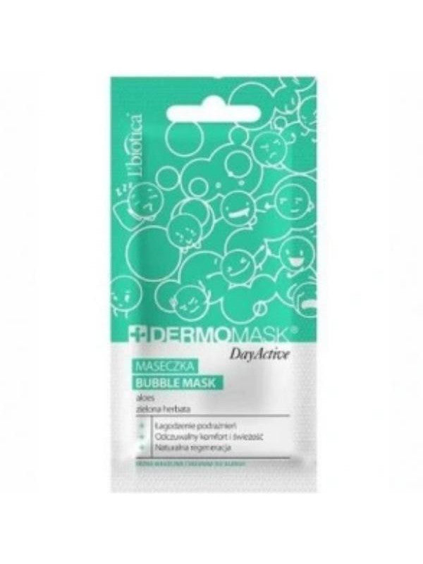 L'Biotica Dermo Mask Day Active Bubble Mask Aloe and Green Tea 10ml