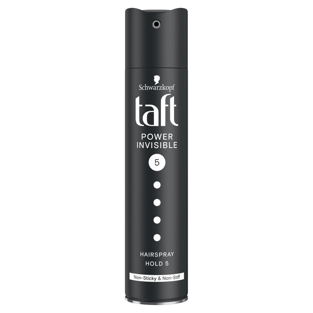 Schwarzkopf Taft Power Invisible Hairspray Hold 5 Non-Sticky & Non-Stiff 250ml