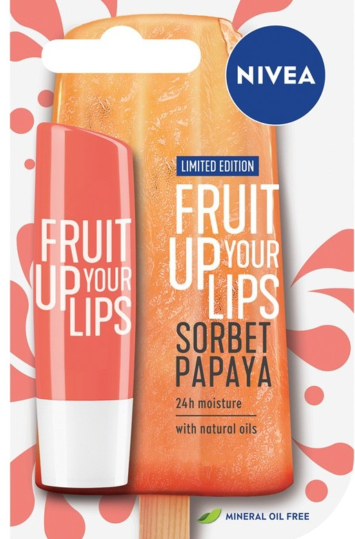 Nivea Lip Care Nourishing Lip Balm SORBET PAPAYA 4.8g