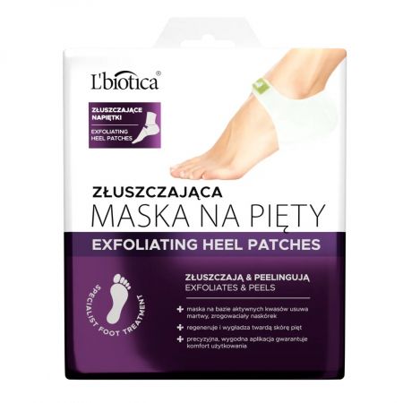 L'Biotica Exfoliating Heel Patches 1 pair