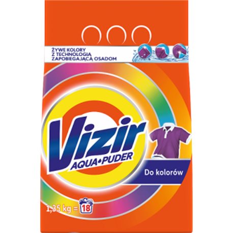 Vizir AquaPuder Color Washing Powder (18 washes) 1.35kg