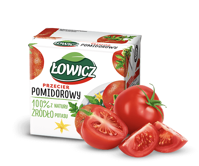 Lowicz Tomato Puree (Przecier Pomidorowy W Kartoniku) 500g