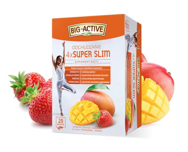 Big-Active  Tea 4 X SUPER SLIM Burning 20 sachets