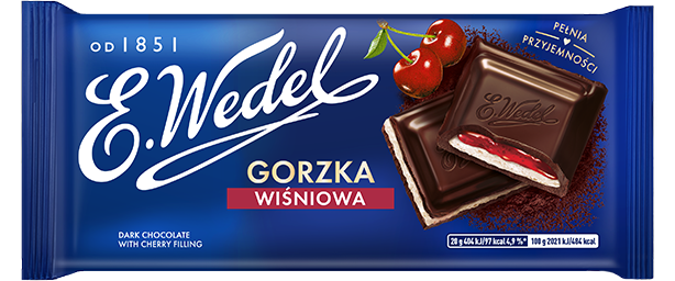 Wedel Dark Chocolate with Cherry Filling 100 g