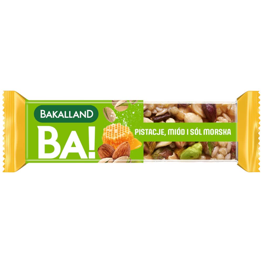 Bakalland Baton Pistacja Miod Sol Morska 30g