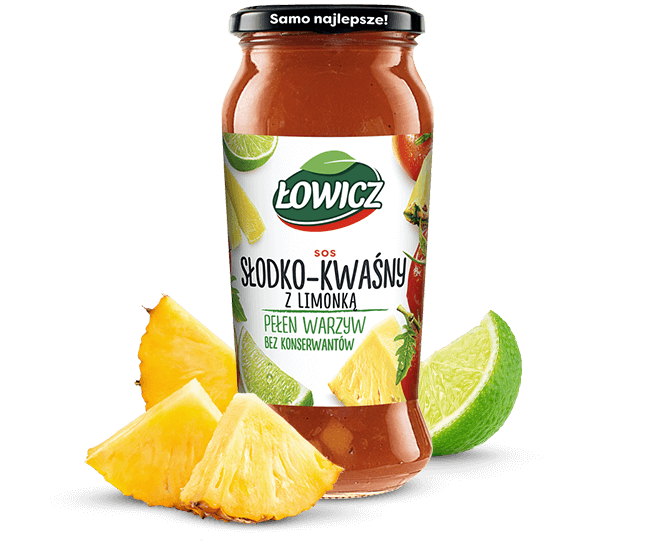 Lowicz SWEET AND SOUR SAUCE WITH LIME 500 g