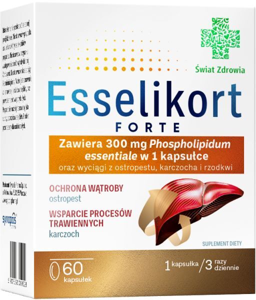 Swiat Zdrowia Esselikort Forte 60 kaps. Ochrona Watroby Liver Support
