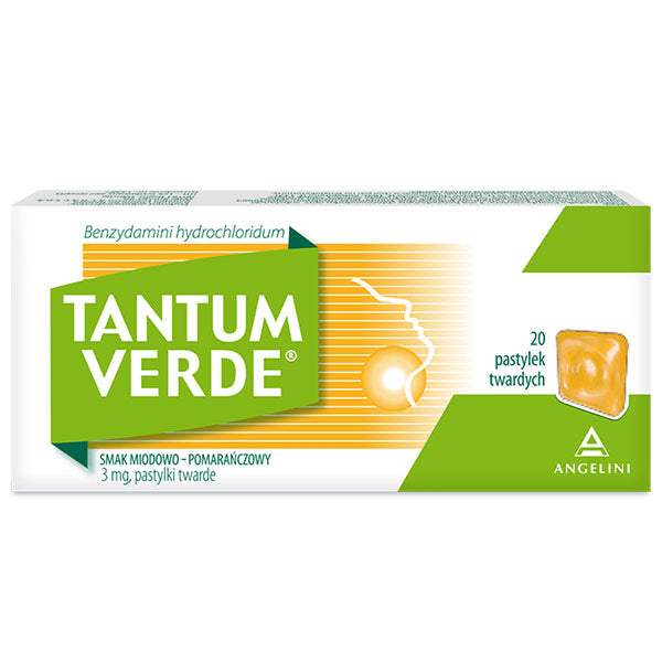 Tantum Verde, Lozenges, Orange and Honey Flavour, 20 tab.