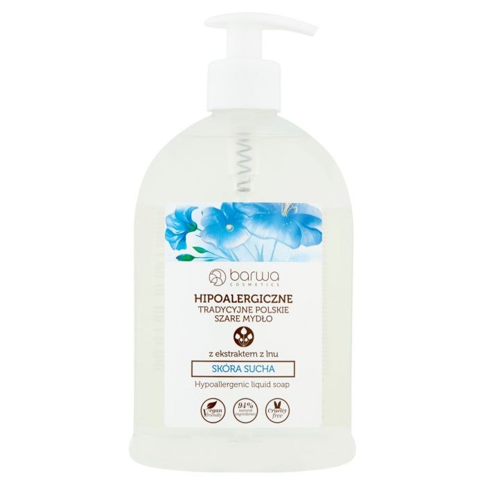 Barwa Hypoallergenic liquid soap with flax extract 500ml