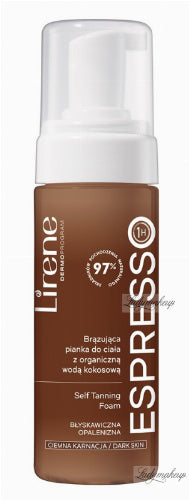 LIRENE Self Tanning Body Foam with Organic Coconut Water 