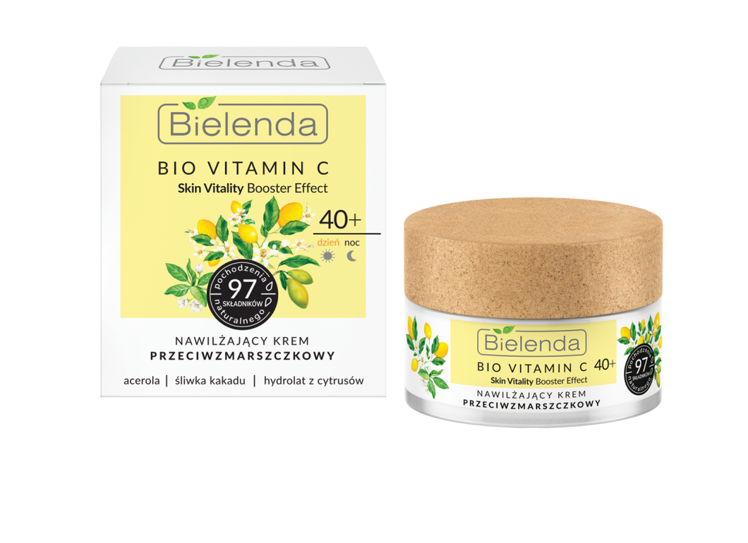 Bielenda Bio Vitamin C Skin Vitality booster Moisturizing Anti-Wrinkle Cream 40+ Day/Night 50ml