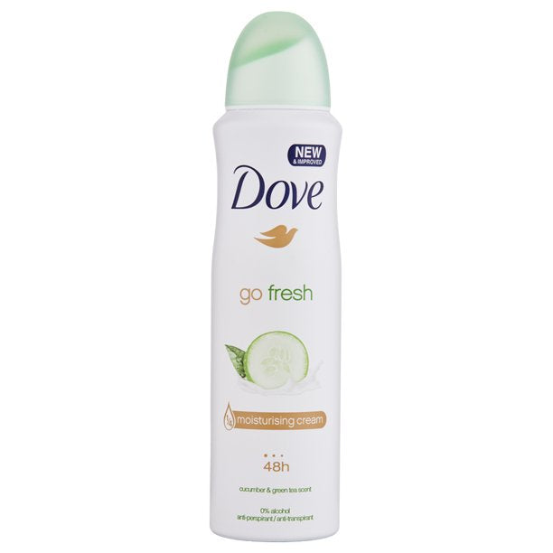 Dove Go Fresh 48h Deodorant Cucumber & Green Tea 0% Alcohol 150ml