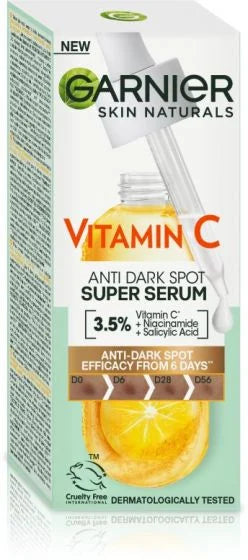 Garnier Super Serum against discoloration with Vitamin C, 30 ml