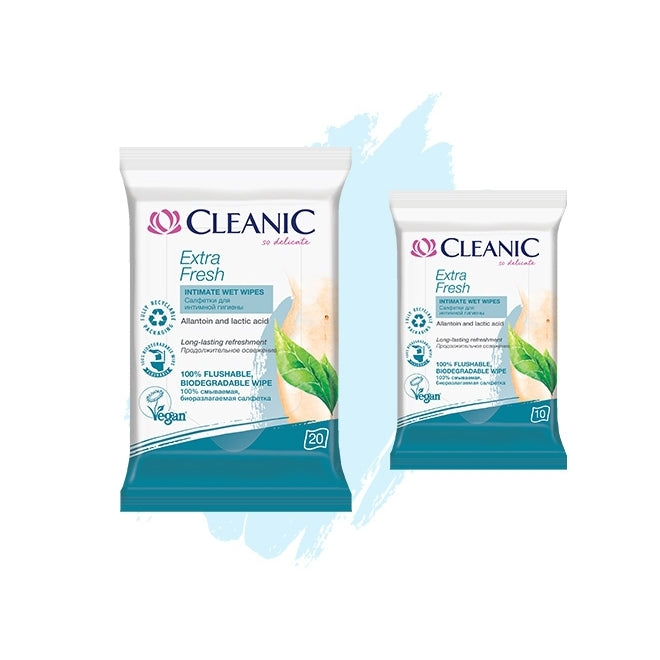 CLEANIC Extra Fresh Intimate Wet Wipes 10 pcs