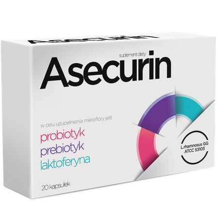 Asecurin Probiotic Prebiotic 20 capsules