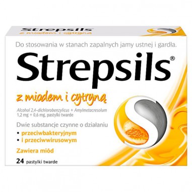 Strepsils Honey and Lemon 24 lozenges