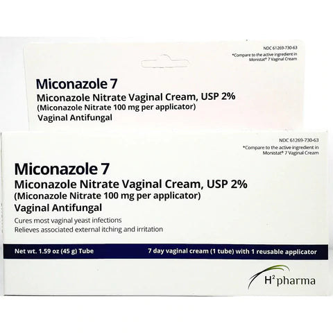H2 Pharma Miconazole 7 Vaginal Antifungal Cream 45g